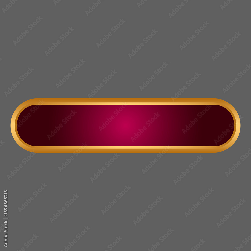 Fototapeta premium Banner Shape Red Textbox Islamic Pattern Ramadan Vector golden border 