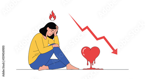 Understanding the emotional impact of relationship breakups and declining mental health