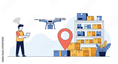 Innovative warehouse automation using drones for efficient inventory management and delivery solutions