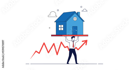 Real estate market dynamics showing growth and investment opportunities for home buyers and sellers