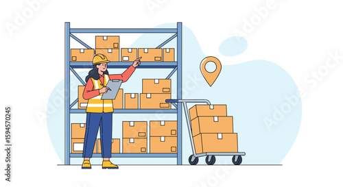 Efficient warehouse operations and inventory management for optimized logistics and supply chain performance