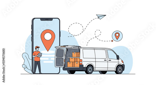Logistics and delivery services utilizing a mobile application for tracking and efficient transportation of goods
