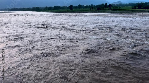 Water Level Rise after Heavy Rain in the valley