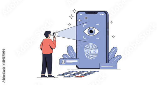 Digital identity verification and biometric authentication for secure online access and data protection