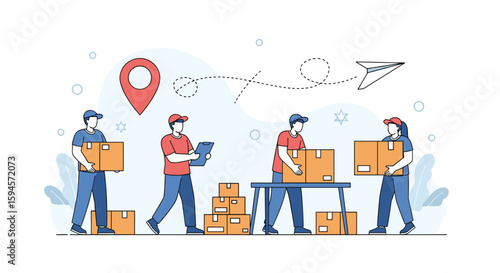 Efficient global logistics and supply chain management for seamless delivery and distribution services