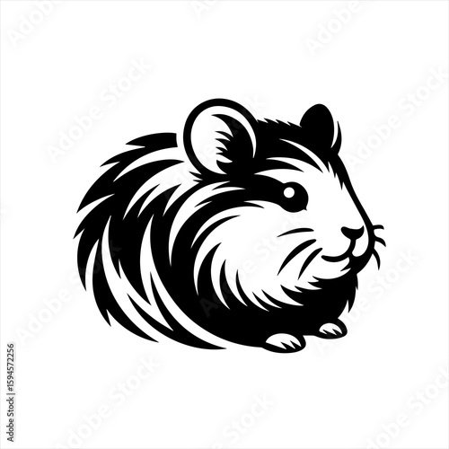 Stylized hamster illustration