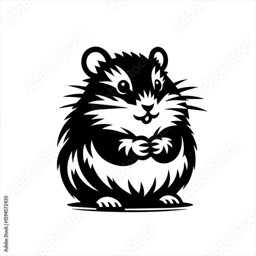 Cute hamster illustration