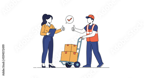 Efficient package delivery and receipt confirmation with logistical expertise and customer satisfaction in mind