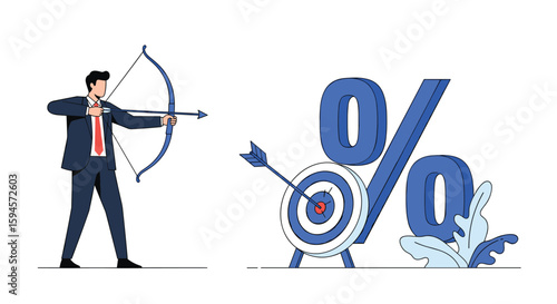 Achieving financial goals with precision aiming at success through strategic planning