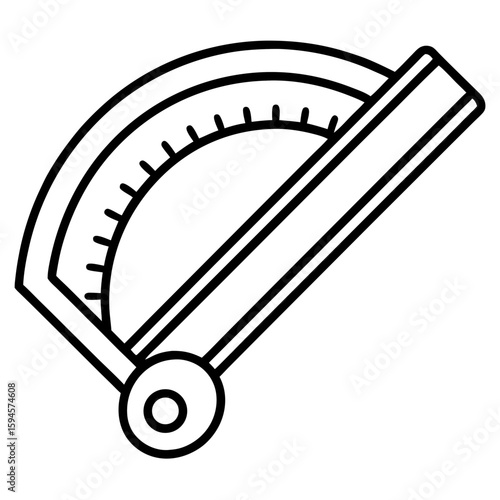 Precision Feeler Gauge Line Art Illustration