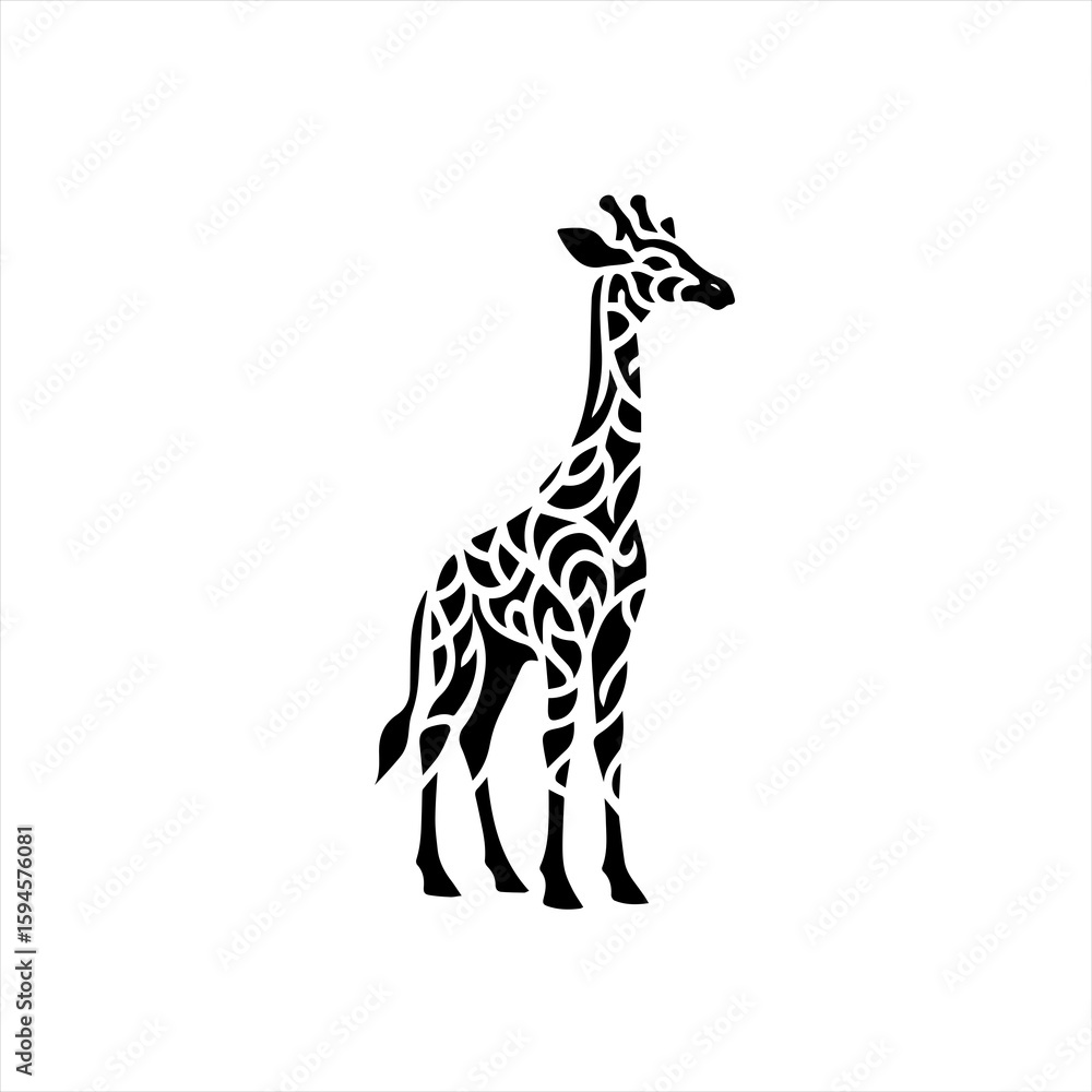 Naklejka premium Giraffe illustration