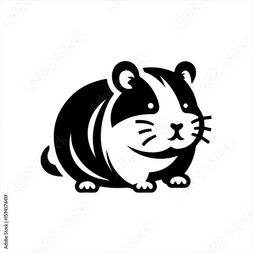 Cute guinea pig illustration
