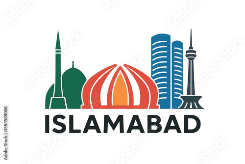  City skyline with iconic buildings and landmarks of Islamabad