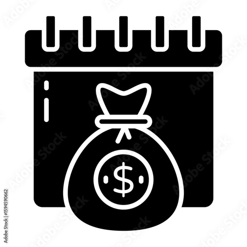 A beautiful design icon of payday