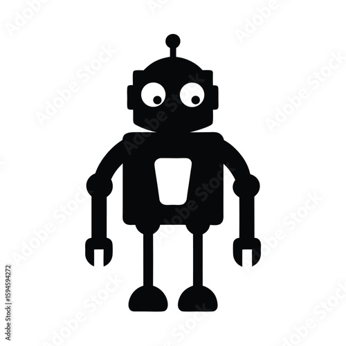funny cartoon robot