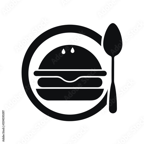 fast food icon vector art