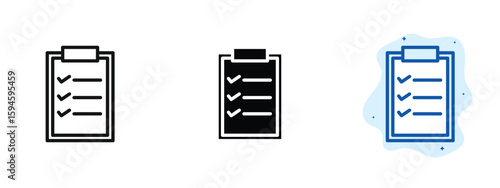 set of pixel perfect colored List icon, 1 silhouette, 1 Unexpanded, Bulleted or numbered list icon for UI or content.