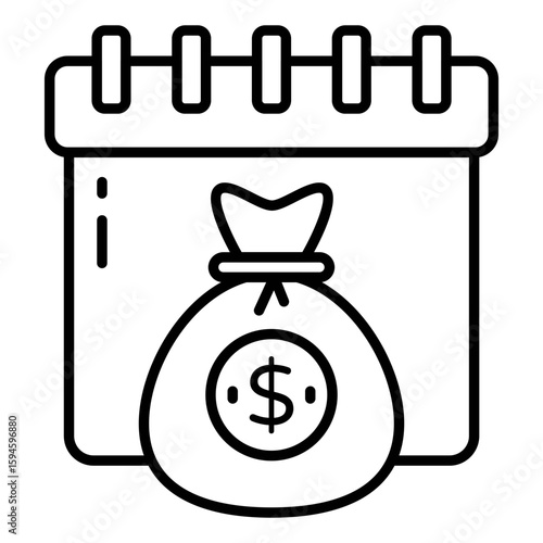 A beautiful design icon of payday