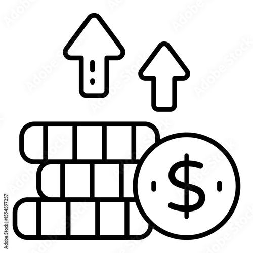 Perfect design icon of high dollar value