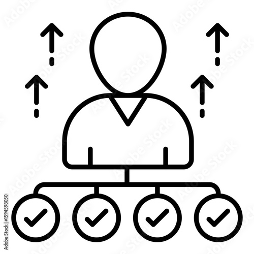 A Linne design icon of verified employee