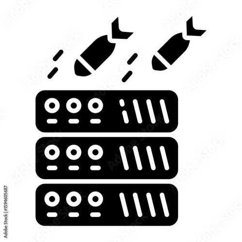 Perfect design icon of ddos attack