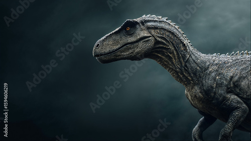 Wallpaper Mural Dinosaur on the dark background high-resolution poster v1 Torontodigital.ca