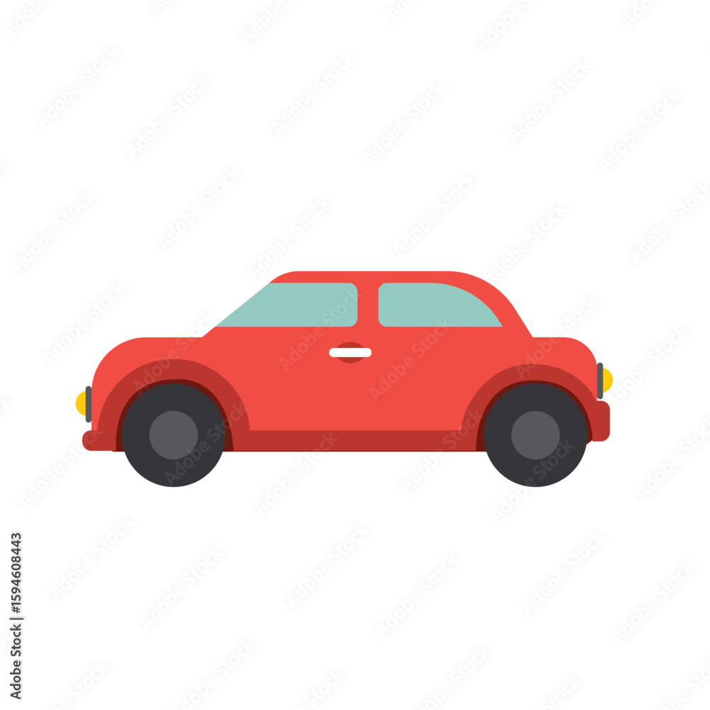 Fototapeta premium Transport Vector Icons – Cars, Bikes, Buses, Ships, and More