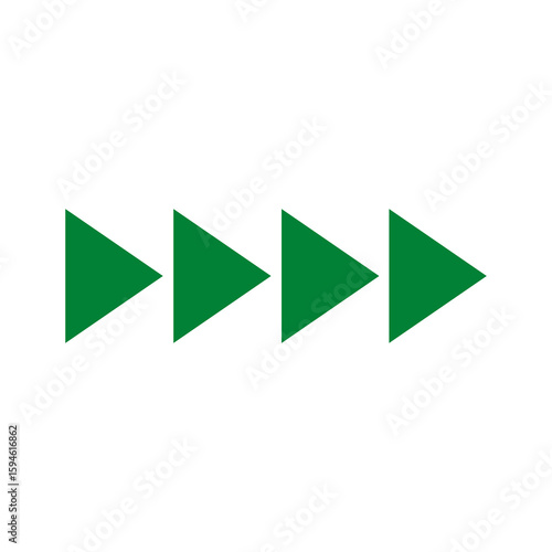 Free Download Green arrow set vector icon for business direction and web design - GFXLoad