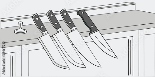 Kitchen Knives Vector