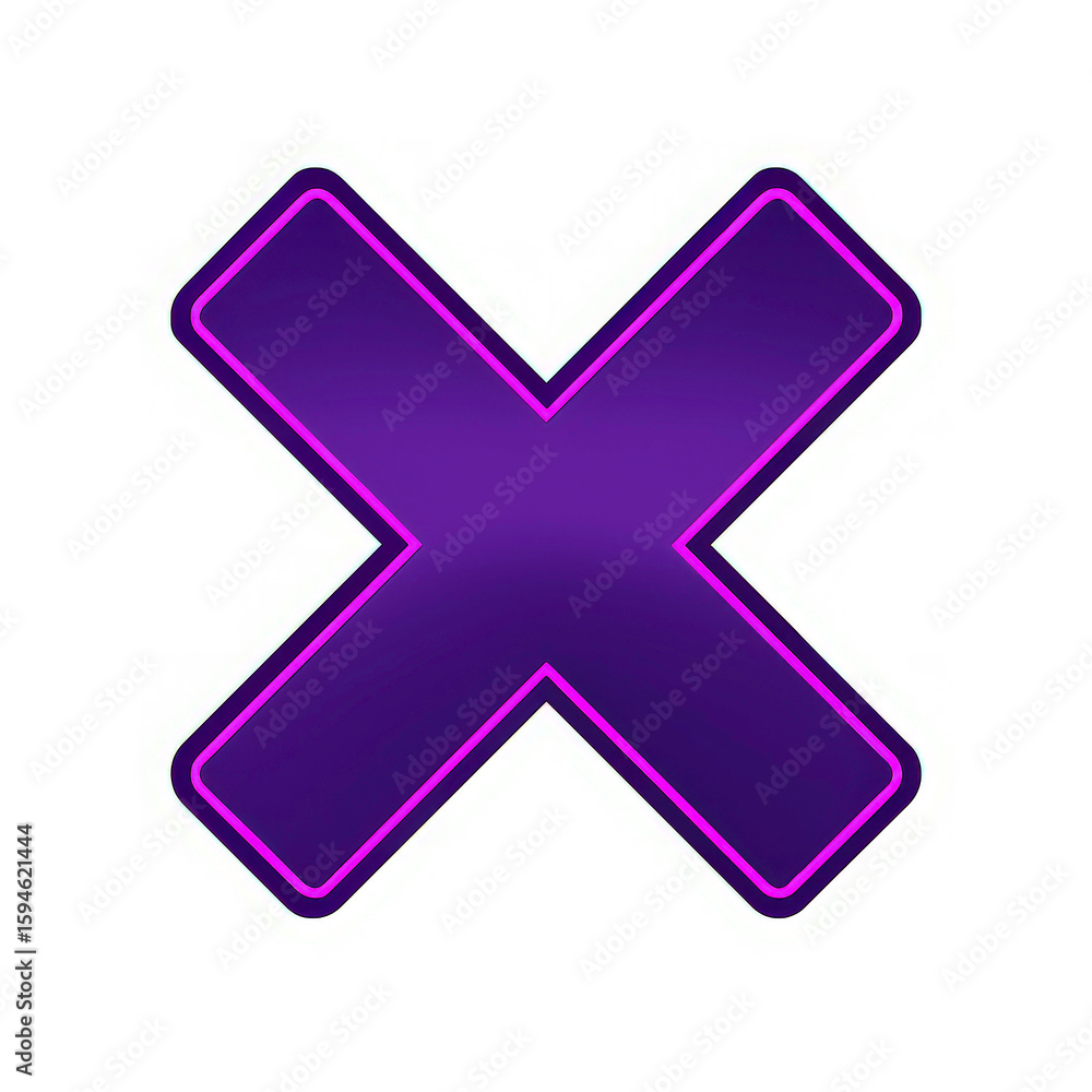 Fototapeta premium cross mark button