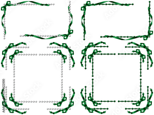 リボン、パールF2、17緑