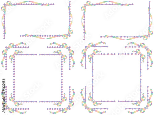 リボン、パールF2、20虹淡.