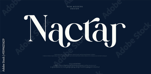 Classy elegant font, vintage type or luxury premium typeface, vector English royal alphabet. Classic typography in modern or old art deco style, serif letters for modern or retro poster font