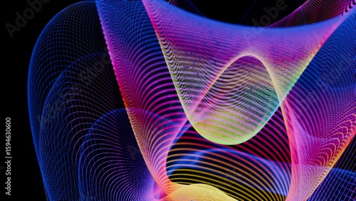Tableau sur toile a computer generated image of a wave