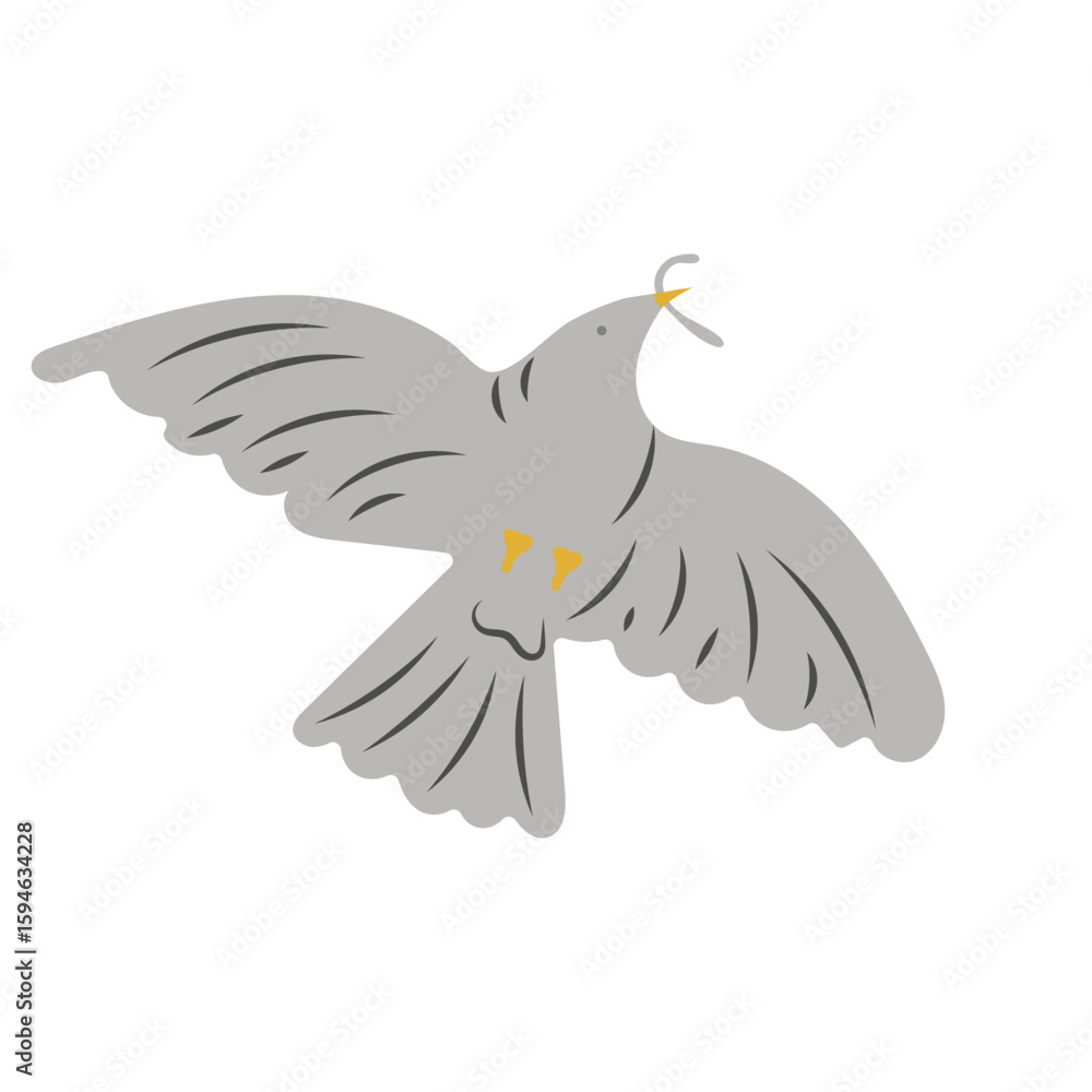 Fototapeta premium white dove flying