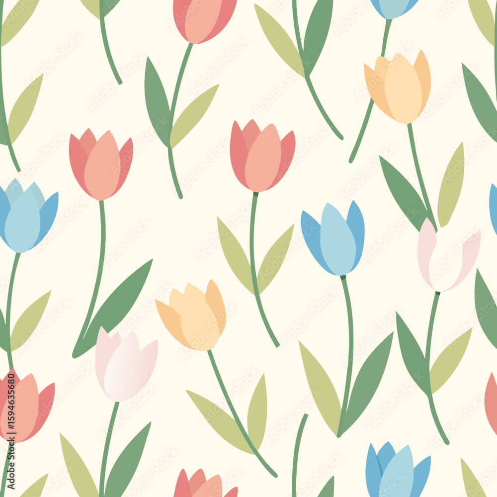 Obraz premium pattern with leaves and flowers
