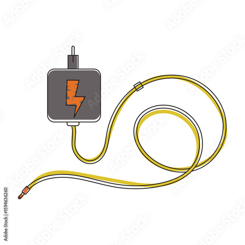 vector illustration of charger plug
