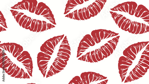 pattern with lips
