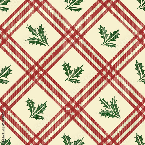 red and white plaid pattern