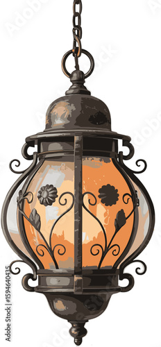 Elegant traditional lamp design with classic ambiance and decorative elements