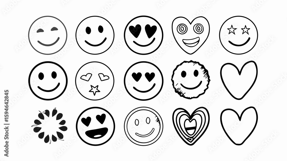 Fototapeta premium Emojis vector 