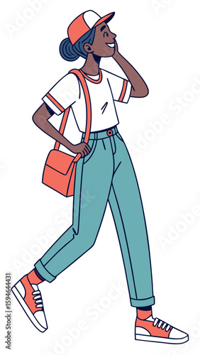 Person has going illustration 