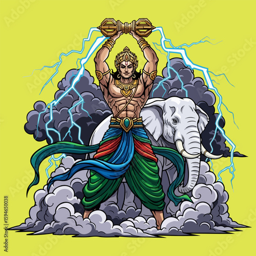 god indra vector