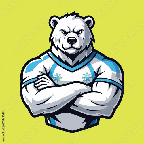 polar bear mascot vector