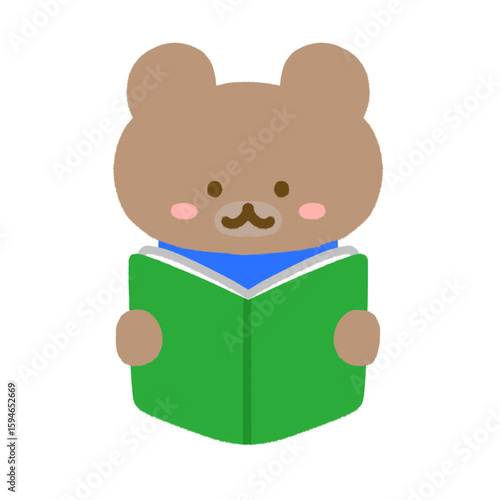 本を読むクマ