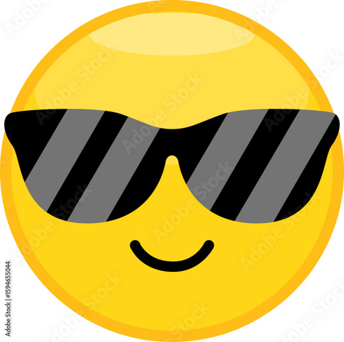 Cool Smiley Face Emoji with Sunglasses