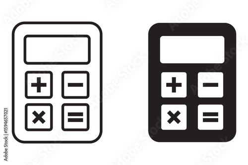 Calculator icon vector illustration. Accounting calculator sign and symbol.