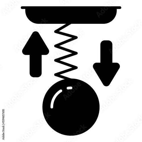 Trendy design icon of spring force