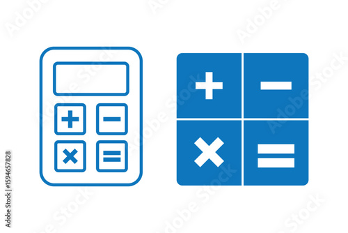 Calculator icon vector illustration. Accounting calculator sign and symbol.