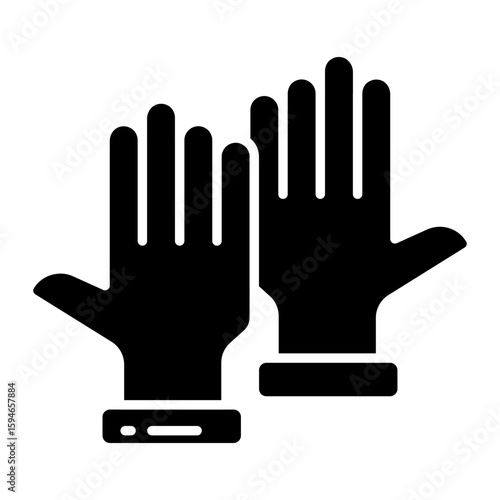 Hand covering accessory icon, gloves vector